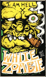 I Am Hell. White Zombie Postcard