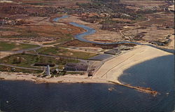 Aerial View of Lighthouse Point New Haven, CT Postcard Postcard Postcard