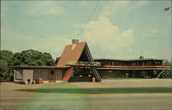 Ranch Motel & Drive-In Snack Bar Postcard