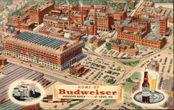 Home of Budweiser Lager Beer St. Louis, MO Postcard Postcard Postcard