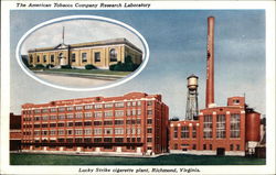 The American Tobacco Company Research Laboratory Richmond, VA Postcard Postcard Postcard