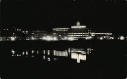 General Electric Company Plant by Night Schenectady, NY Postcard Postcard Postcard