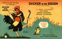 Chicken in the Rough Advertising Postcard Postcard Postcard