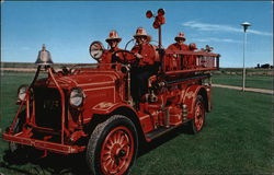 1923 Stoughton Fire Truck Postcard