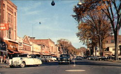 Main Street Looking East Greenfield, MA Postcard Postcard Postcard