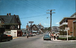 Main Street, Woods Hole, Cape Cod, Massachusetts Postcard Postcard Postcard