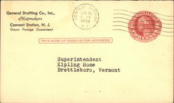 General Drafting Co., Inc., Mapmakers Convent Station, NJ Postcard Postcard Postcard