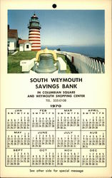 South Weymouth Savings Bank 1970 Postcard