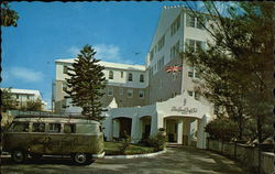 Elbow Beach Surf Club Main Entrance Postcard