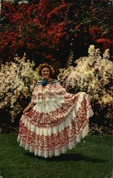 Panamanian Woman in Traditional Dress Postcard Postcard Postcard