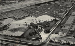 Aerial View of Los Angeles Union Stockyards California Postcard Postcard Postcard