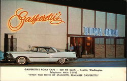 Gasperetti's Roma Cafe Seattle, WA Postcard Postcard Postcard