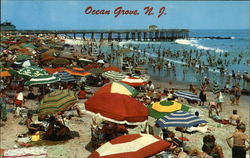 South End Bathing Beach at Ocean Grove New Jersey Postcard Postcard Postcard