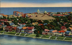 Bird's Eye View Ocean Grove, NJ Postcard Postcard Postcard