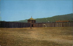 Watch Tower at One Corner of Fort Ross, California Stockade Jenner, CA Postcard Postcard Postcard