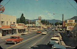 Sherman Avenue, Coeur d'Alene Idaho Postcard Postcard Postcard