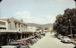 Street on the Plaza Taos, NM Postcard Postcard Postcard