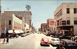 Central Avenue and Fourth Street Postcard