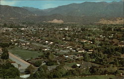 View of the Beautiful La Canada-La Crescenta Valley California Postcard Postcard Postcard