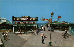 Scene on the Pier Redondo Beach, California Postcard Postcard Postcard