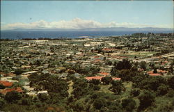 View from Alameda Padre Sierra Santa Barbara, CA Postcard Postcard Postcard