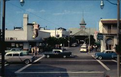 Newport Harbor looking North on Main Street Postcard