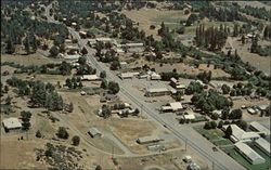 Aerial View of Town Postcard