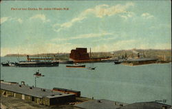 Part of the Docks Saint John, NB Canada New Brunswick Postcard Postcard Postcard