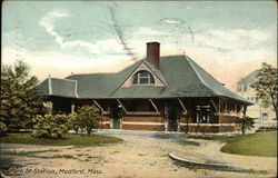 Park St. Station Medford, MA Postcard Postcard Postcard