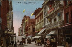 A View in Chinatown San Francisco, CA Postcard Postcard Postcard