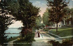 North Avenue, Chautauqua Institution New York Postcard Postcard Postcard