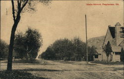 Main Street Papineau, IL Postcard Postcard Postcard