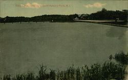 Deal Lake, Looking Toward Asbury Park New Jersey Postcard Postcard Postcard