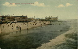 Beach Scene from the Ocean Postcard