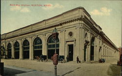 Street View of Back Bay Station Postcard