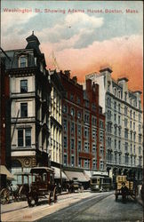 Washington Street, Showing Adams House Boston, MA Postcard Postcard Postcard