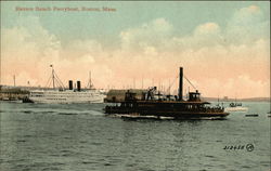 Revere Beach Ferryboat Boston, MA Postcard Postcard Postcard