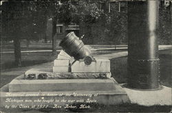 Memorial at University of Michigan Postcard