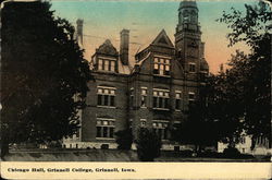 Chicago Hall at Grinnell College Iowa Postcard Postcard Postcard