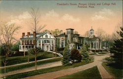 President's House, Morgan Library and College Hall Amherst, MA Postcard Postcard Postcard