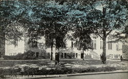 Library College of Wooster Ohio Postcard Postcard Postcard