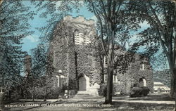 Memorial Chapel at College of Wooster Ohio Postcard Postcard Postcard