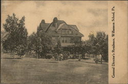 General Director's Residence, Williamson School Pennsylvania Postcard Postcard Postcard