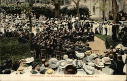 Commencement Day Exercises at Brown University Postcard