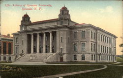 Library of Syracuse University Postcard