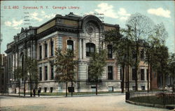 Street View of Carnegie Library Syracuse, NY Postcard Postcard Postcard