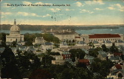 Bird's Eye View of Naval Academy Annapolis, MD Postcard Postcard Postcard