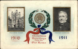 Provosts Tower 1910 Provost Harrison 1911 - University of Pennsylvania Universities Postcard Postcard Postcard