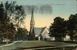 Amherst College Church Massachusetts Postcard Postcard Postcard