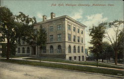 Fisk Hall, Wesleyan University Postcard